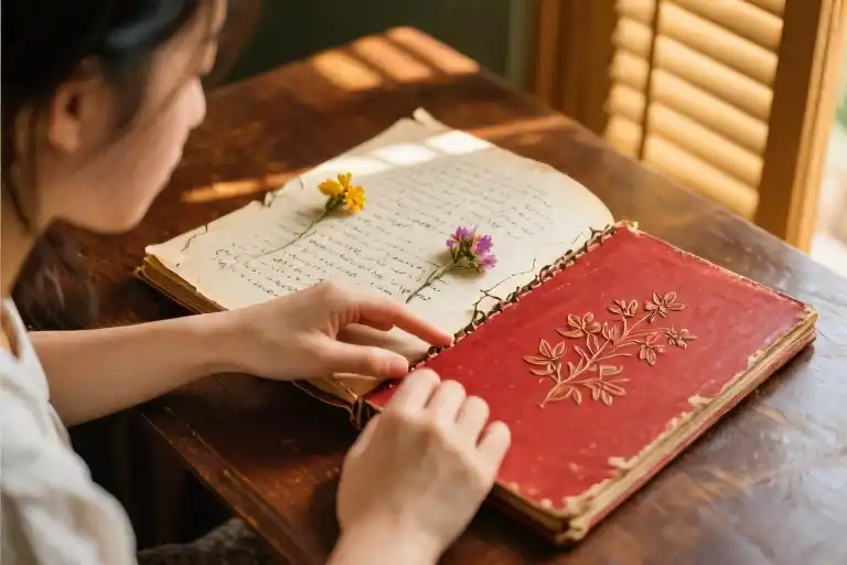 A Mother's Red Notebook Bridges Generations