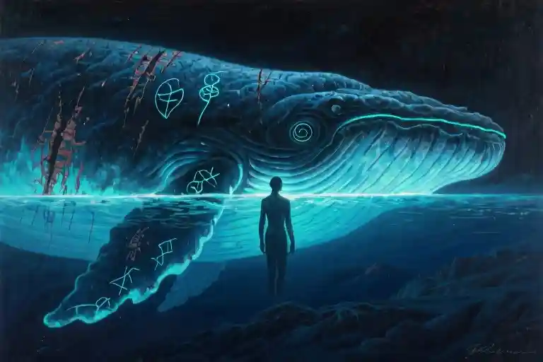 Whale Skin Whispers Divine Truth in Saltwater Depths