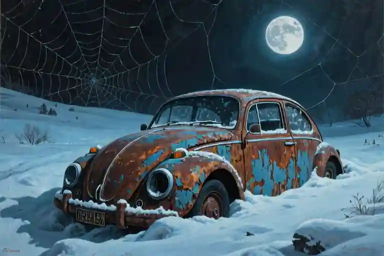 Moonlit Haunting of a Broken Home